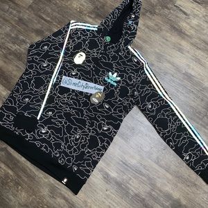 Bape | Shirts | Bape X Adidas Reflective Hoodie | Poshmark